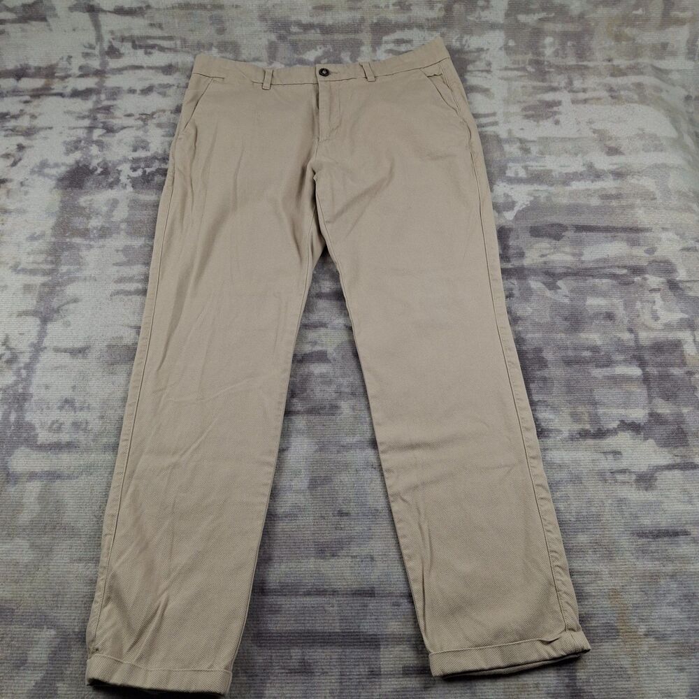 Harmont and Blaine Mens Chino Pants Size 36 x 32 Beige Khaki Dachshund Luxury IT
